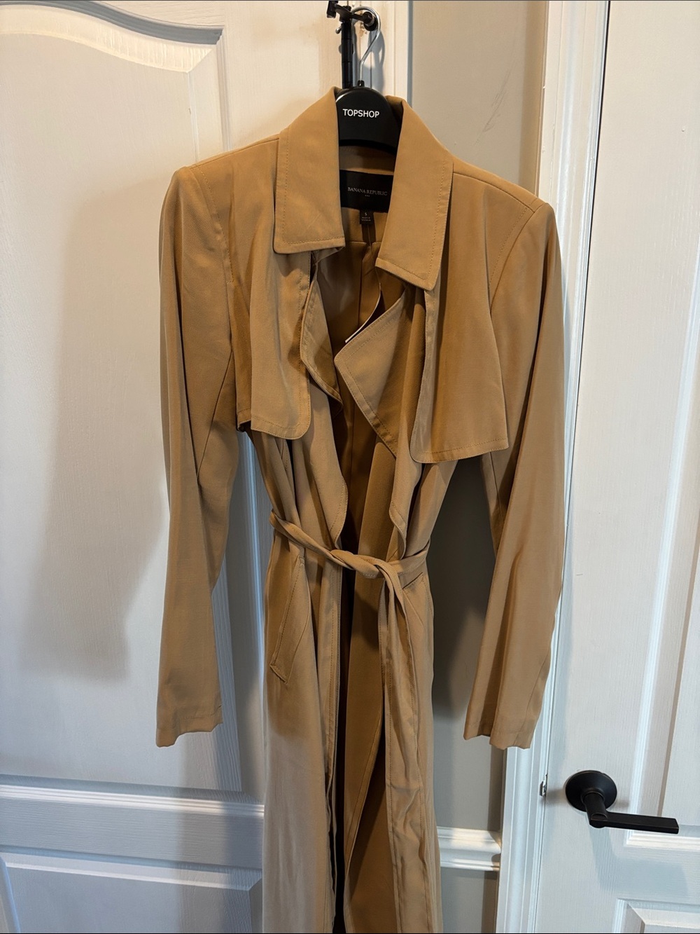 Banana Republic Factory Tan Trench Coat with Belt